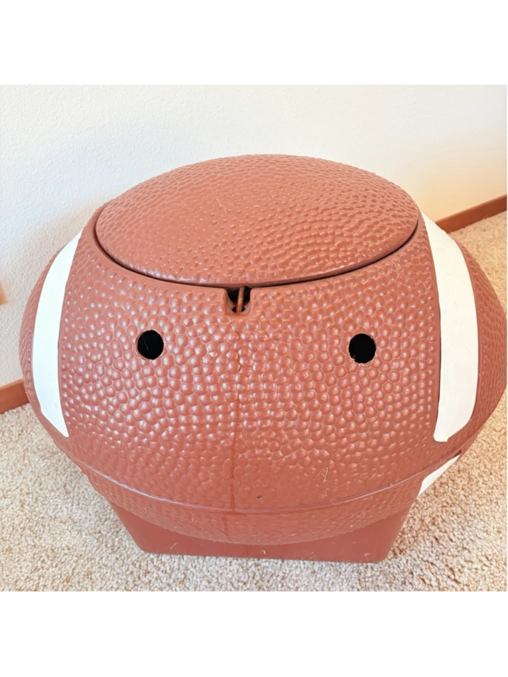 VINTAGE 1975 Little Tikes Football Toy Box Chest Tailgating Cooler Party w/ Lid